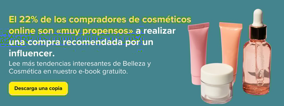 Banner sobre tendencias en belleza y comética